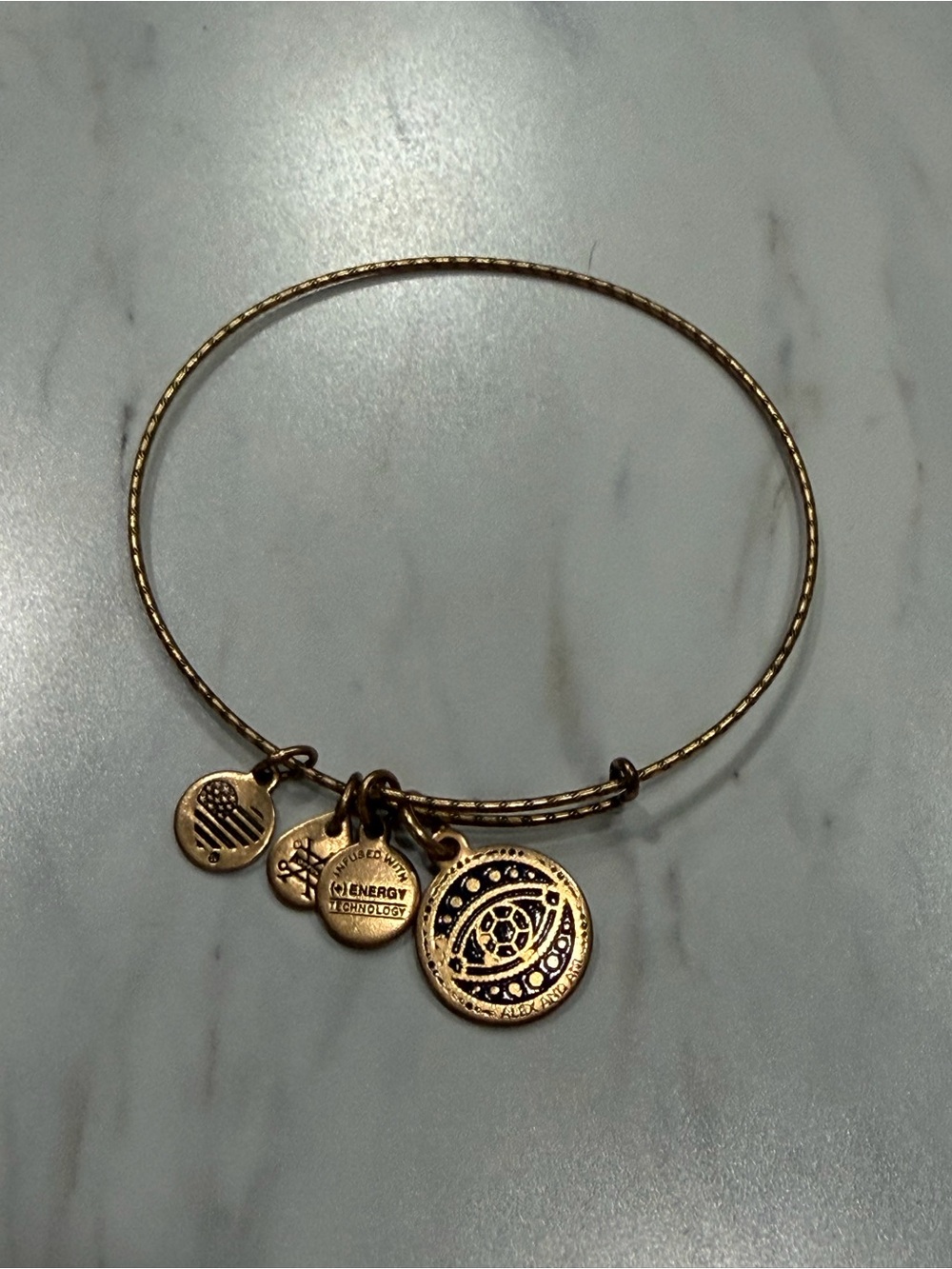 Alex & Ani Bangle Bracelet Jewelry - Gold - Evil Eye